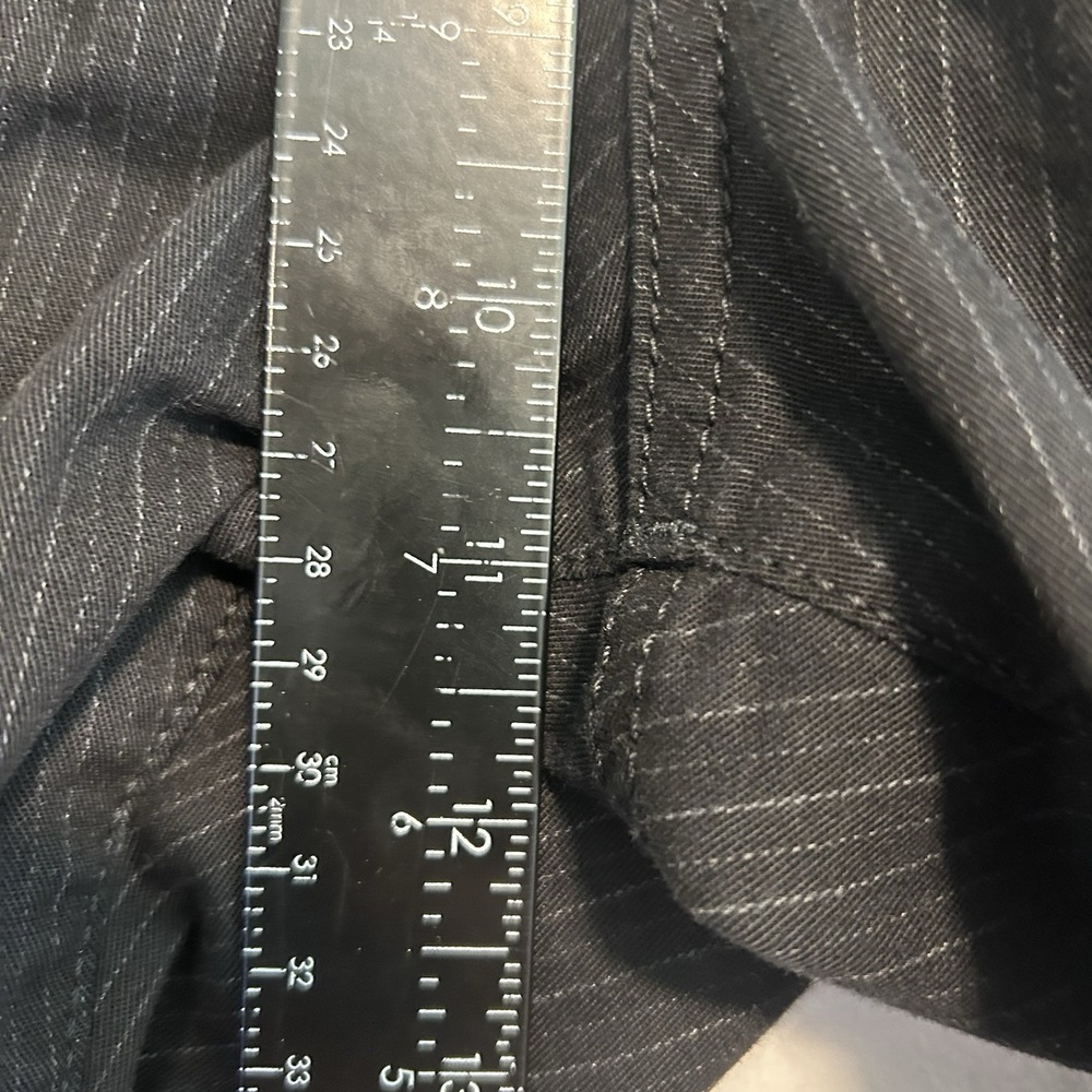 Gardeur Nigel 1 Pants Mens 34x32 Black With Thin White Stripes 5Pocket Stretch - Picture 11 of 16